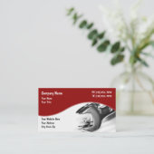 Carte De Visite Thème Automobile Mécanique (Debout devant)