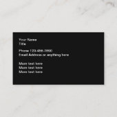 Carte De Visite Thème Automotive Classic Car (Dos)