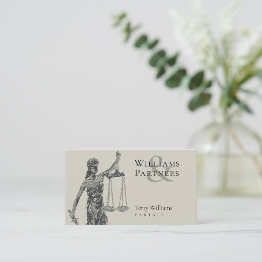 Carte De Visite Thème | Avocat (Debout devant)