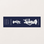 Carte De Visite Thème| Avocat à Law Midnight Blue (Extérieur déplié)