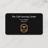 Carte De Visite Thème chic de golf (Devant)