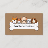 Carte De Visite Thème Chien de service pour animaux (Devant)