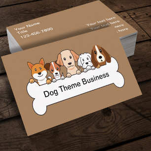 Carte De Visite Thème Chien de service pour animaux