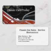 Carte De Visite Thème classique de voitures (Devant / Derrière)