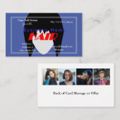 Carte de visite Thème Coiffure avec Photos HAMbyWG (Devant / Derrière)
