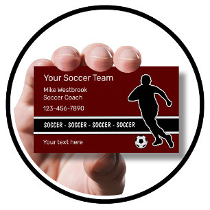 Carte De Visite Thème Cool du football moderne