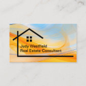 Carte De Visite Thème d'agent consultant en immobilier (Devant)