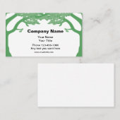 Carte De Visite Thème d'arbres de paysagiste (Devant / Derrière)