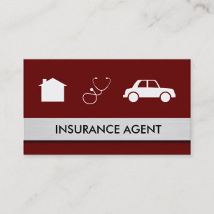 Carte De Visite Thème d'assurance santé auto à domicile