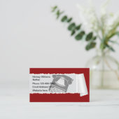 Carte De Visite Thème d'auteur d'éditeur d'auteur (Debout devant)