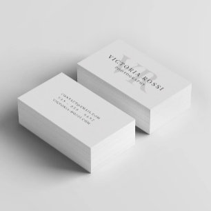 Carte De Visite Thème de base de style minimaliste simple élégant