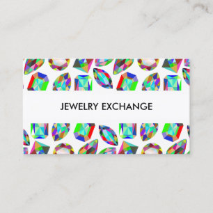 Carte De Visite Thème de bijoux à motif de joyaux