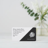 Carte De Visite Thème de bijoux chic et clinquant (Debout devant)