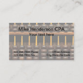 Carte De Visite Thème de comptable d'abaque (Dos)