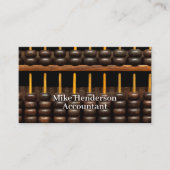 Carte De Visite Thème de comptable d'abaque (Devant)