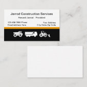 Carte De Visite Thème de construction (Devant / Derrière)