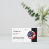 Carte De Visite Thème de construction américaine (Debout devant)