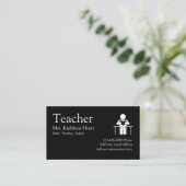 Carte De Visite Thème de cours particuliers de professeur (Debout devant)