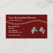 Carte De Visite Thème de course automatique Cool (Devant)