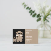Carte De Visite Thème de formation de chien (Debout devant)