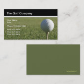 Carte De Visite Thème de golf (Devant / Derrière)
