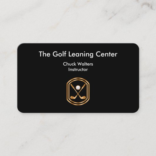 Carte De Visite Thème de golf classe (Devant)