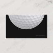 Carte De Visite Thème de golf professionnel (Dos)