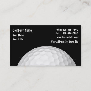 Carte De Visite Thème de golf professionnel