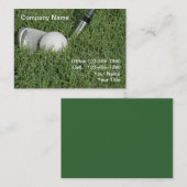 Carte De Visite Thème de golf professionnel (Devant / Derrière)