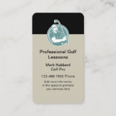 Carte De Visite Thème de golf professionnel (Devant)