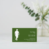 Carte De Visite Thème de golf professionnel (Debout devant)