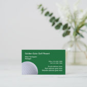 Carte De Visite Thème De Golf Professionnellement Conçu (Debout devant)