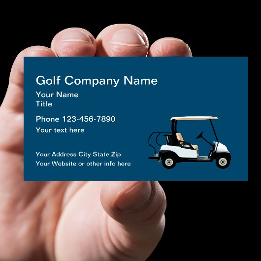 Carte De Visite Thème de golf simple