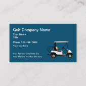 Carte De Visite Thème de golf simple (Devant)
