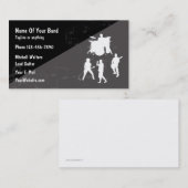 Carte De Visite Thème de groupe de rock (Devant / Derrière)