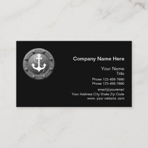 Carte De Visite Thème de hublot d'ancrage de bateau nautique