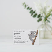 Carte De Visite Thème de koala naturel de la nature (Debout devant)