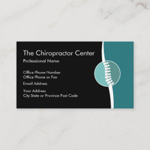 Carte De Visite Thème de la colonne vertébrale pour chiropracteur