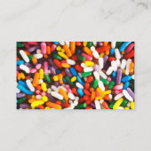 Carte De Visite Thème de la confiserie (Dos)