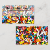 Carte De Visite Thème de la confiserie (Devant / Derrière)