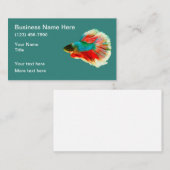 Carte De Visite Thème de la guppy des poissons tropicaux (Devant / Derrière)