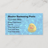 Carte De Visite Thème de la piscine Contacteur (Devant)