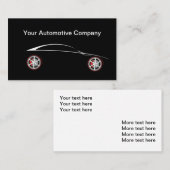 Carte De Visite Thème de l'automobile moderne Cool (Devant / Derrière)