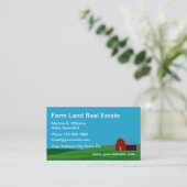 Carte De Visite Thème de l'immobilier agricole (Debout devant)