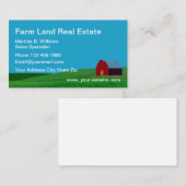 Carte De Visite Thème de l'immobilier agricole (Devant / Derrière)
