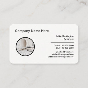 Carte De Visite Thème de logo de conception d'architecte