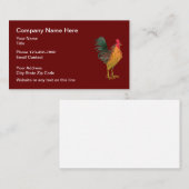 Carte De Visite Thème de logo de coq (Devant / Derrière)