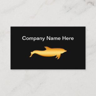 Carte De Visite Thème de logo de dauphin chic