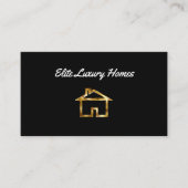 Carte De Visite Thème de luxe d'immobiliers (Devant)