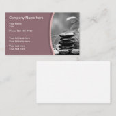 Carte De Visite Thème de massage de beauté (Devant / Derrière)